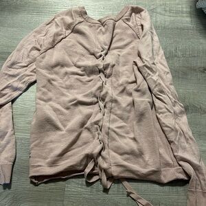 LULULEMON TIED TO YOU SWEATER.